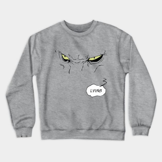 Lying Cat Crewneck Sweatshirt by Loadsy